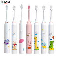 Children Sonic Electric Toothbrush Cartoon Rechargeable Prevent Tooth Decay 3 Replacement Head Kid Soft Bristle Toothbrush EB52