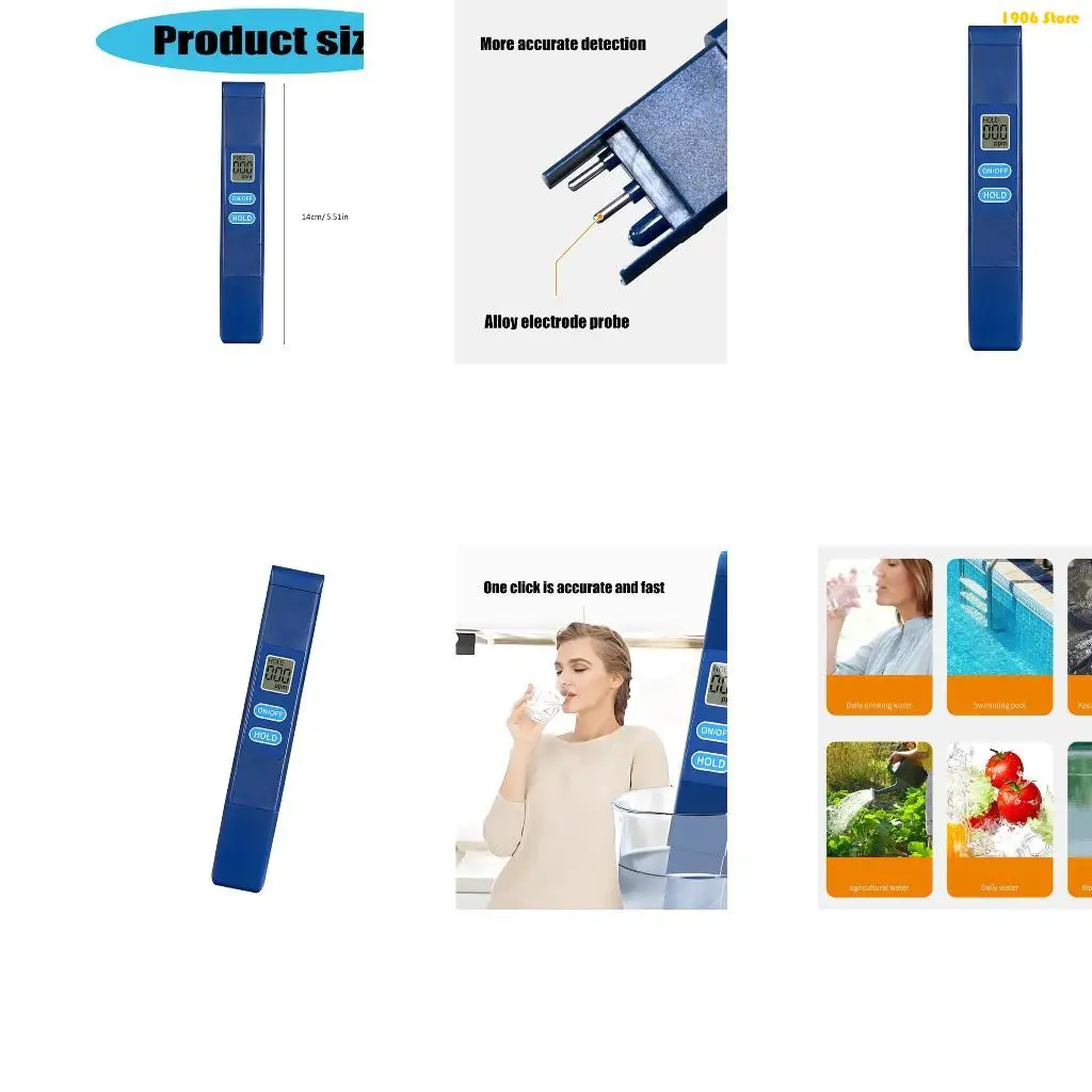 U1JB Advanced Test Pen Water Tester Featuring DurabilityWaterproof Design for Consistent Performances in Humid Condition