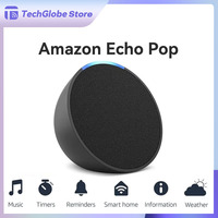 Original Amzon Echo Pop Music and Smart Speaker Home Voice Controls Reminders Weather with Alexa Bluetooth Speakers