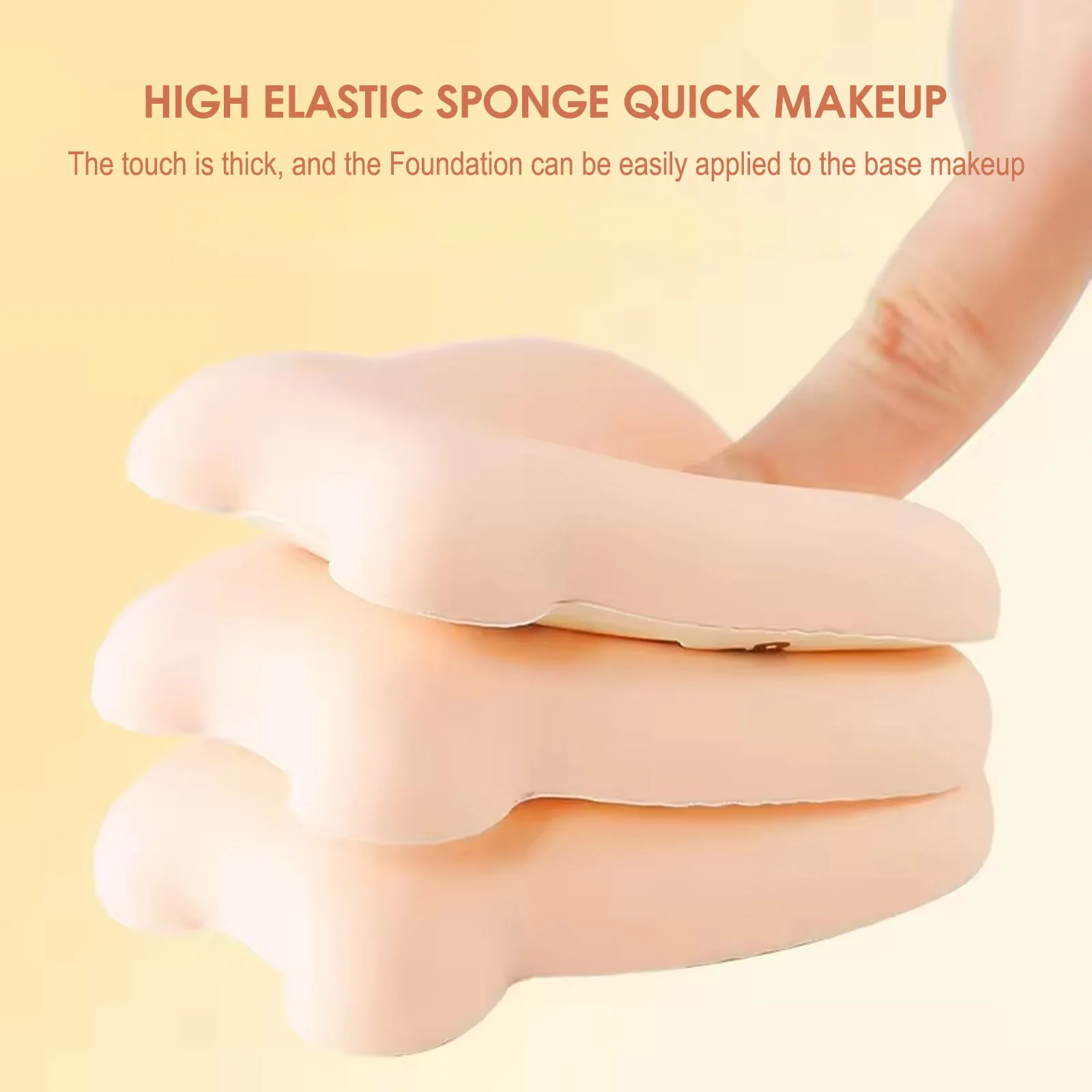 マシュマロのような柔らかくふわふわしたメイクアップ用ブレンドスポンジ かわいいクマのデザイン 乾湿両用 化粧道具 学生向け 美容必需品