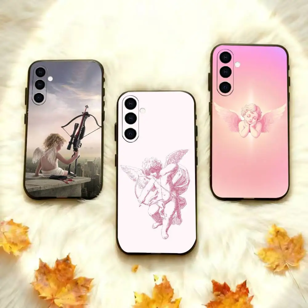C-Cupid or Eros-es  Phone Case For Samsung Galaxy A20,A21s,A22,A31,A32,A52,A53,A72,73,A80 Black Silicone Case
