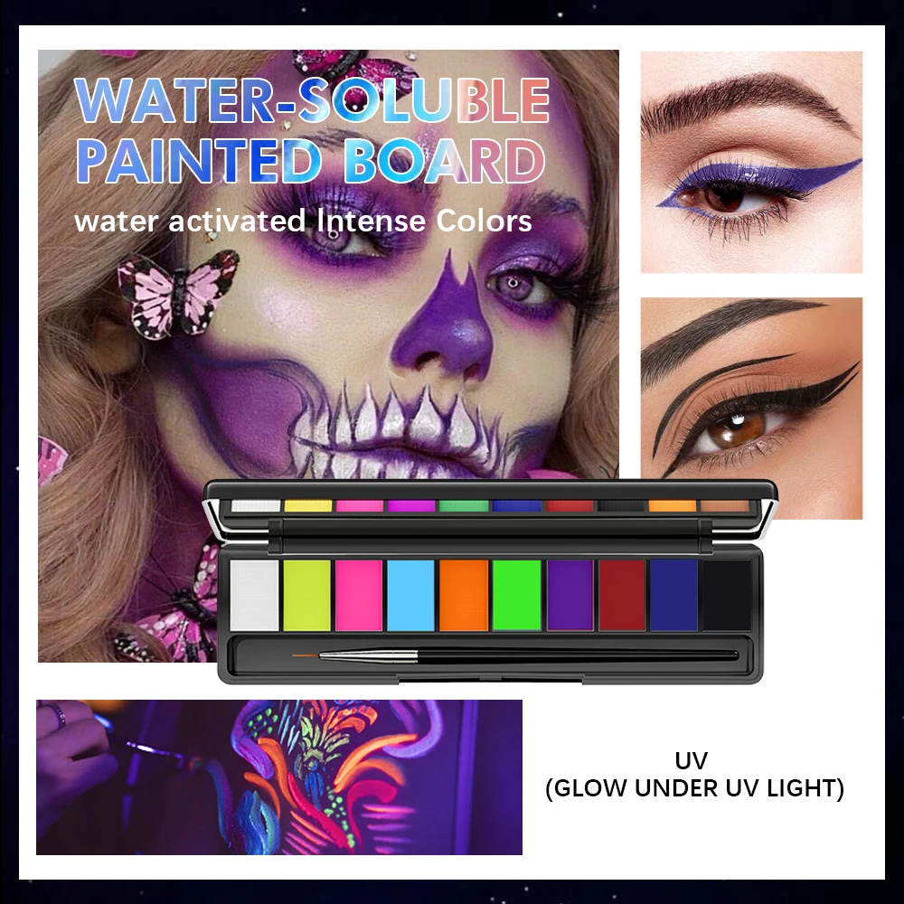 Body Paint Make-Up Producten Schmink Kit Glitter Glitter Glitters Verf Professionele Gezichten Schoonheid En Make-Up Cosmetica Glans