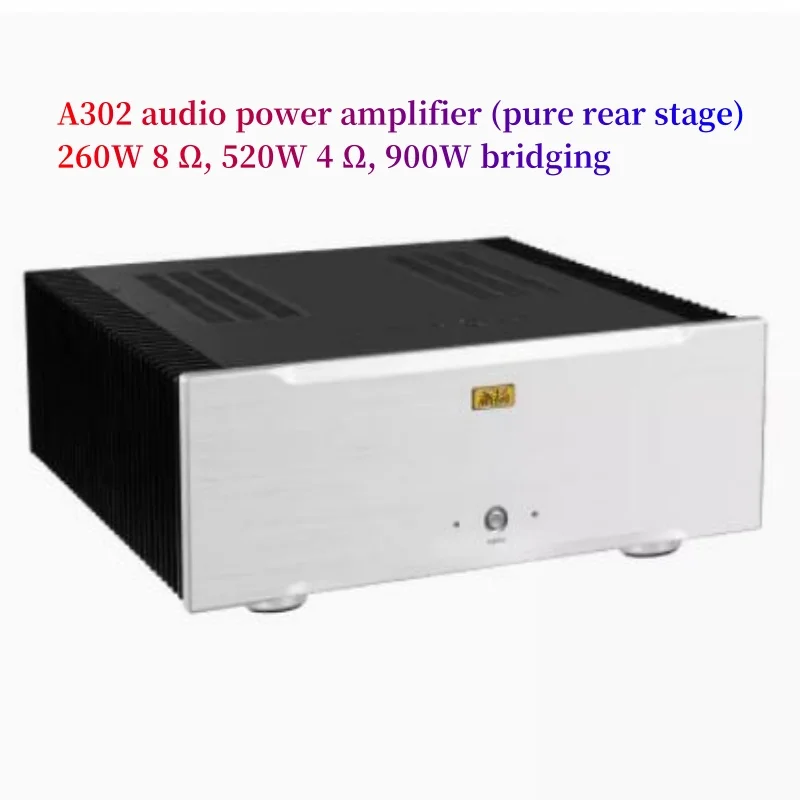 New A302 pure rear stage hifi power amplifier 520W high fidelity high-power amplifier Impedance: 4 Ω/8 Ω Channel: 2