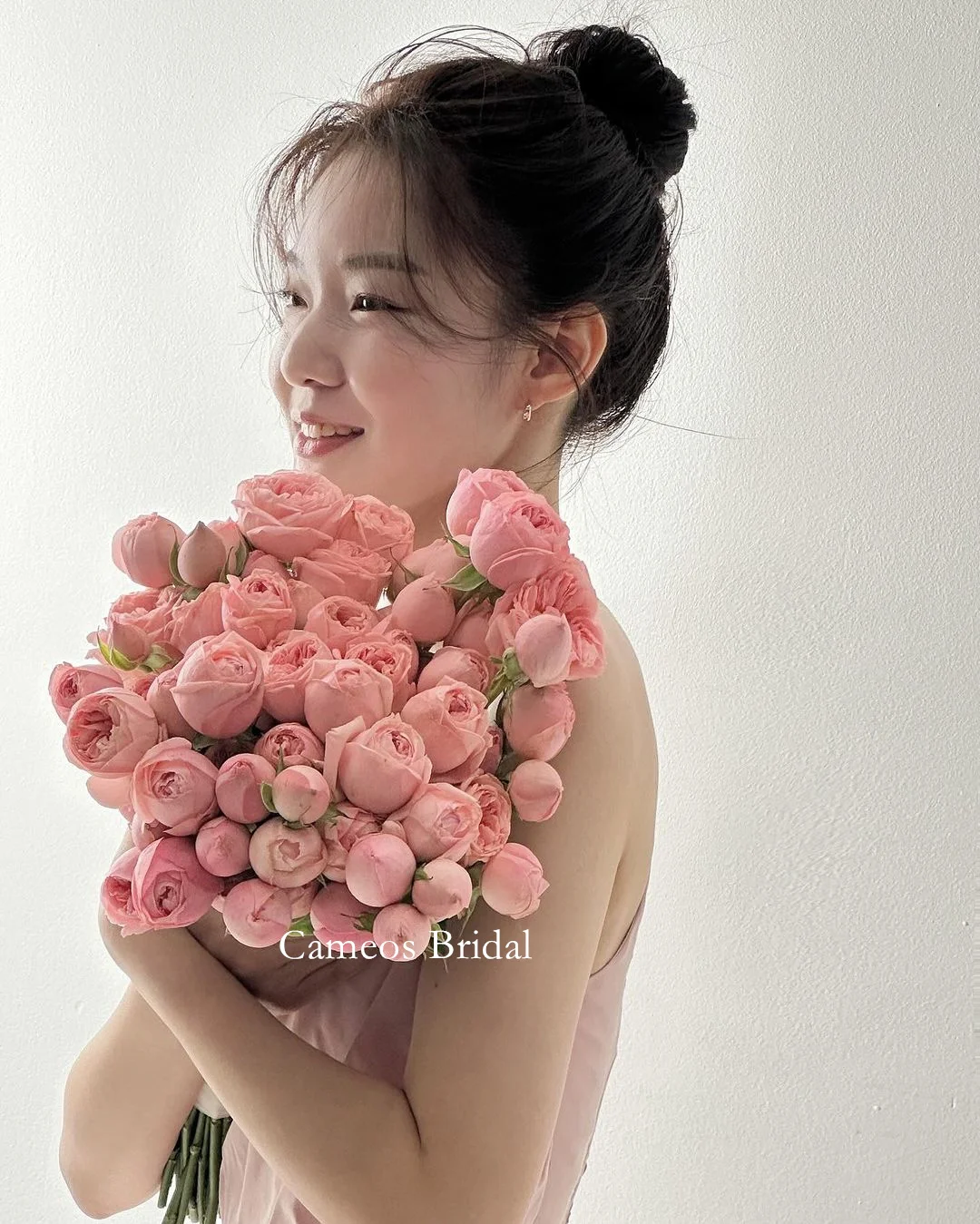 SONDR Simple A-Line KoreaO-Neck Evening Dress Custom Made Formal Prom Dress Taffeta Pink 웨딩드레스 Occasion Party Evening Gown