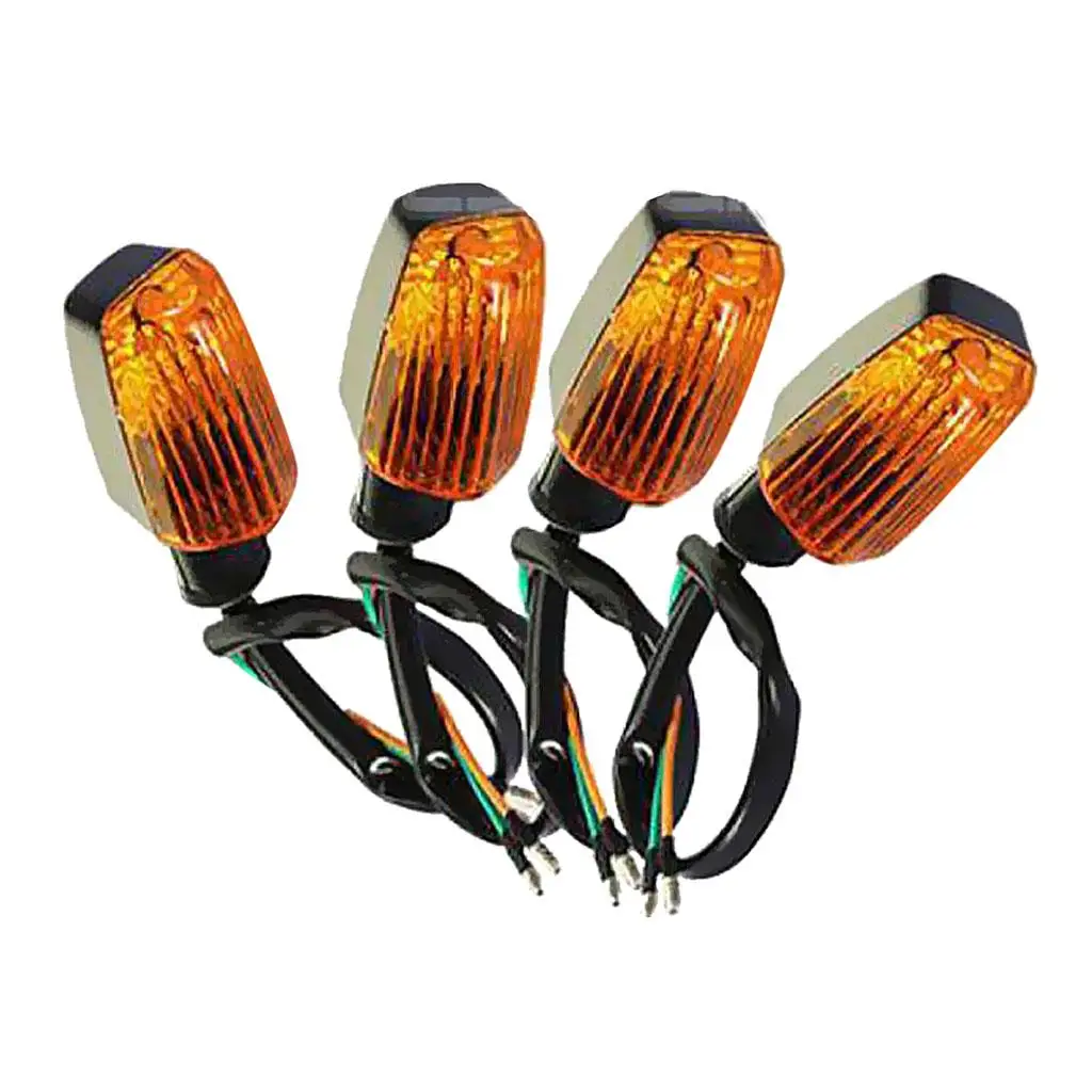 4 Pieces Amber Universal Motorcycle Motorbike Blinker Blinker