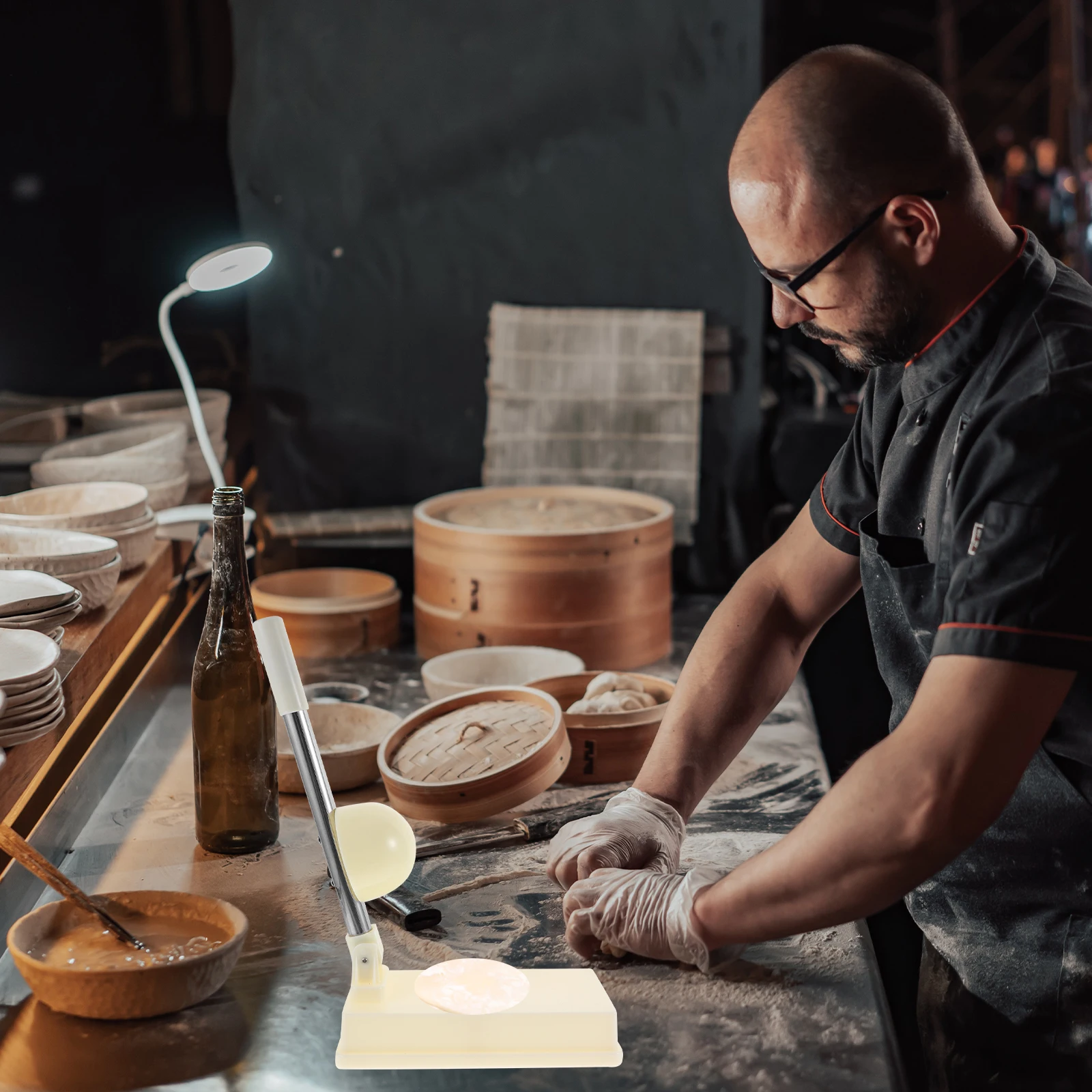 

Mould Dumpling Maker Kitchen Tool Dough Presser Wrapper Machine Stainless Steel ABS Large Flat Size Practical Gift