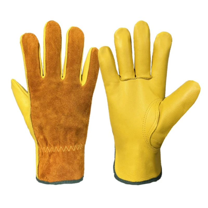 

Labor Protection Gloves Breathable Non-Slip And Wear-Resistant Construction Site Protection Gloves Cowhide Weldinggloves