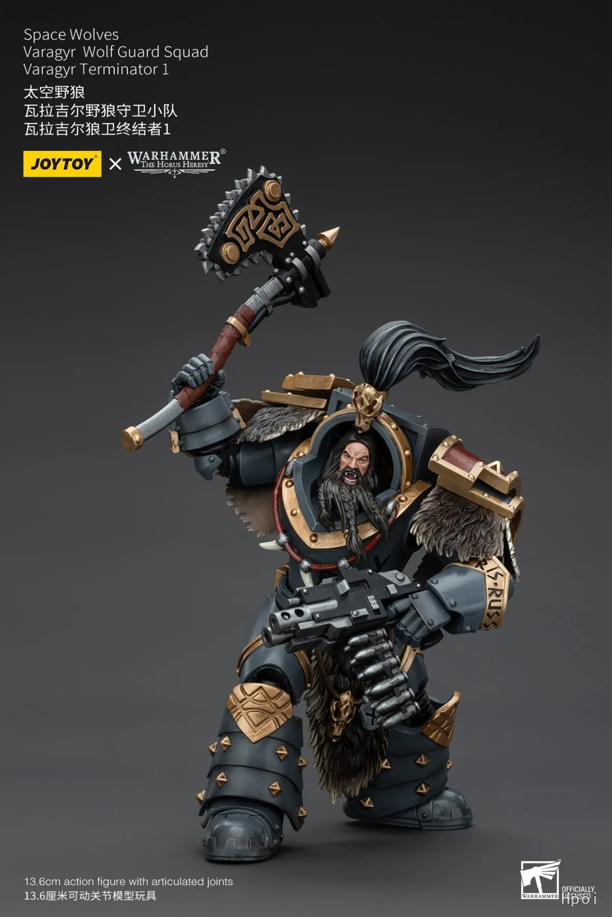 【UA】JOYTOY Warhammer 40K Scale 1/18 Action Figures Space Wolves Varagyr Terminator 1 Models Toys Gifts view 2