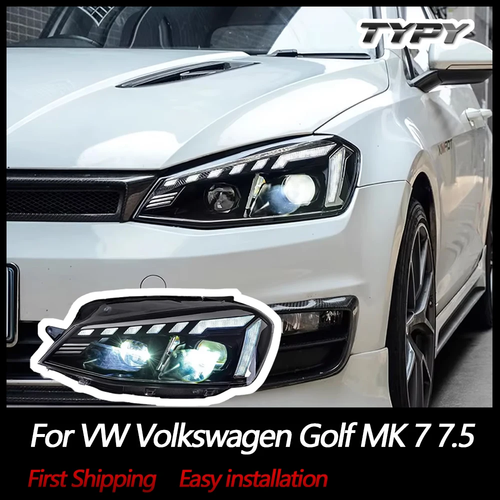 

Car Light LED Headlights Assembly For VW Volkswagen Golf MK 7 7.5 Head Lamps Start Up Dynamic Sequential Turn Signals