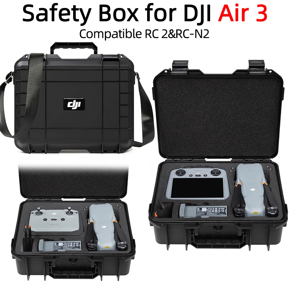 For DJI Air 3 Explosion-proof Box Hard Shell Portable Drone Accessory Box For DJI Air 3 Storage Box Explosion-proof Box