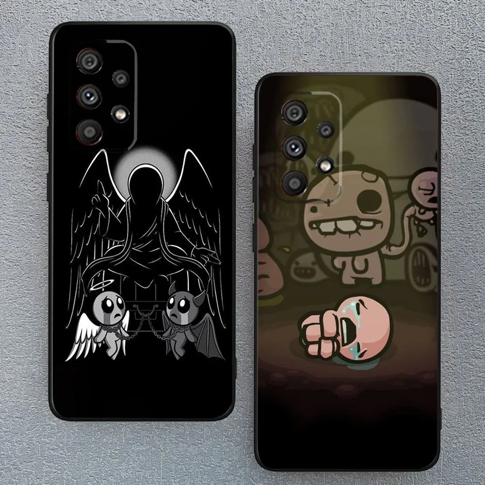 Game The Binding Of I-Isaac Phone Case For Samsung Galaxy A13,A21s,A22,A31,A32,A52,A53,A71,A80,A91 Soft Black Phone Cover