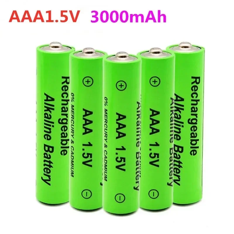 AAA1.5V Battery 3000mAh Rechargeable Battery Lithium Ion 1.5 V AAA Battery for Clocks Mice Computers Toys So on