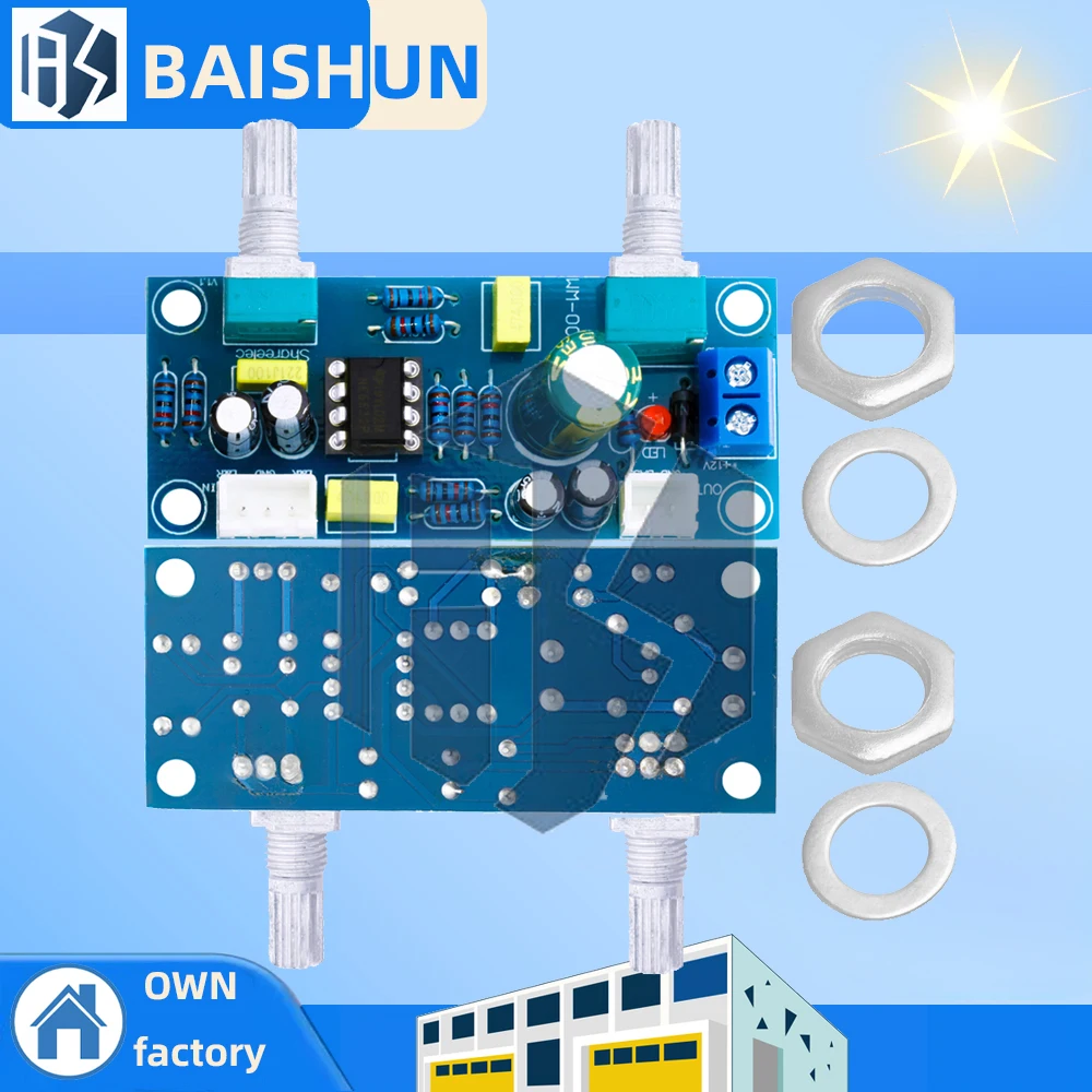 Low Pass Filter Bass Subwoofer Pre-AMP Amplifier Board Single DC Power NE5532 low pass filter bass preamplifier