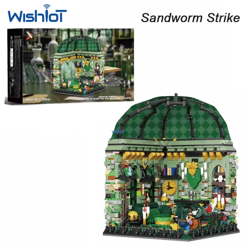 

2174pcs Creative Magic World Common Room Street View Building Blocks MOC Model Educational Construction Toy Gift for Kids
