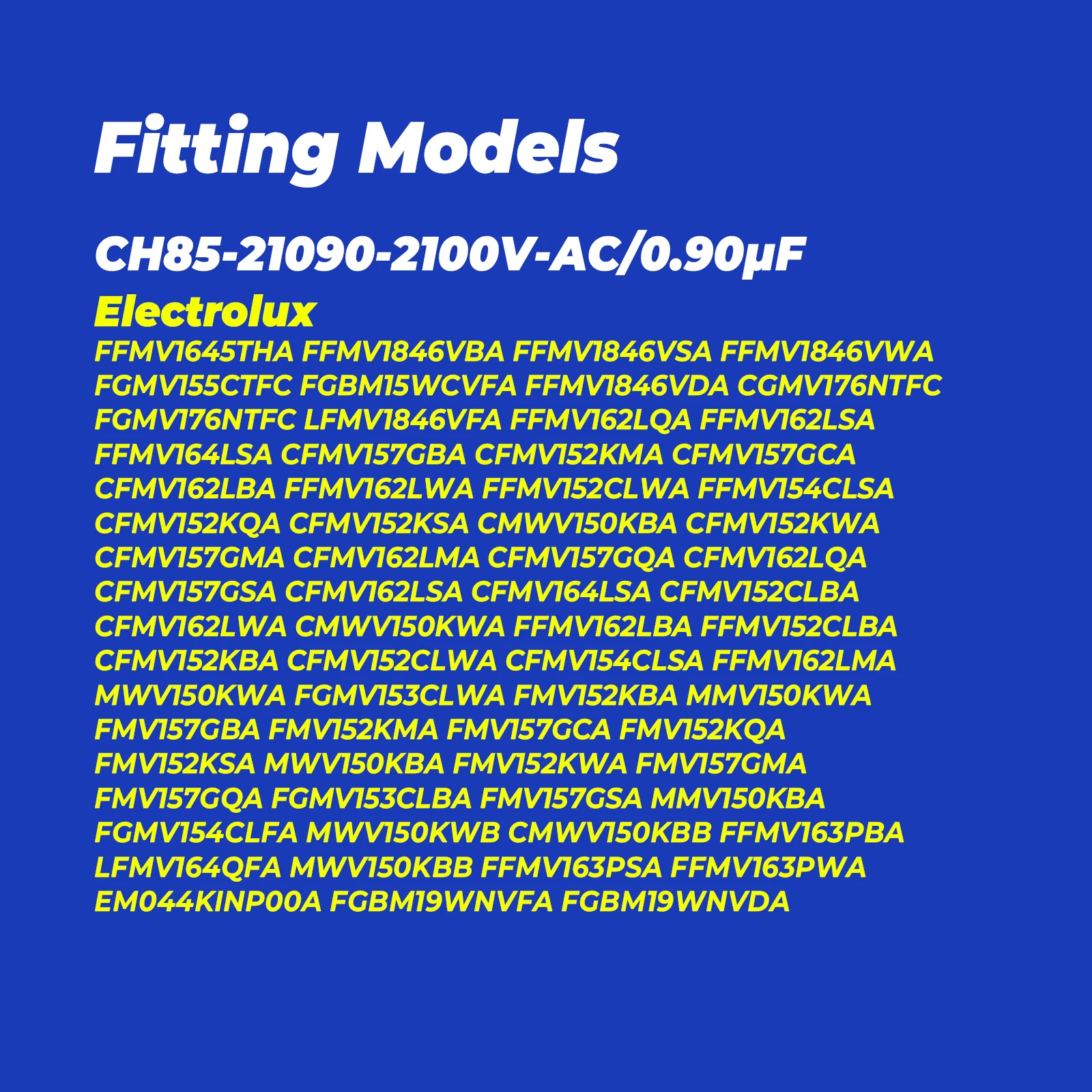 2100V.AC 0.9uF 50/60Hz CH85.21090 High Voltage HV CAPACITOR   Microwave Oven Replacement Parts