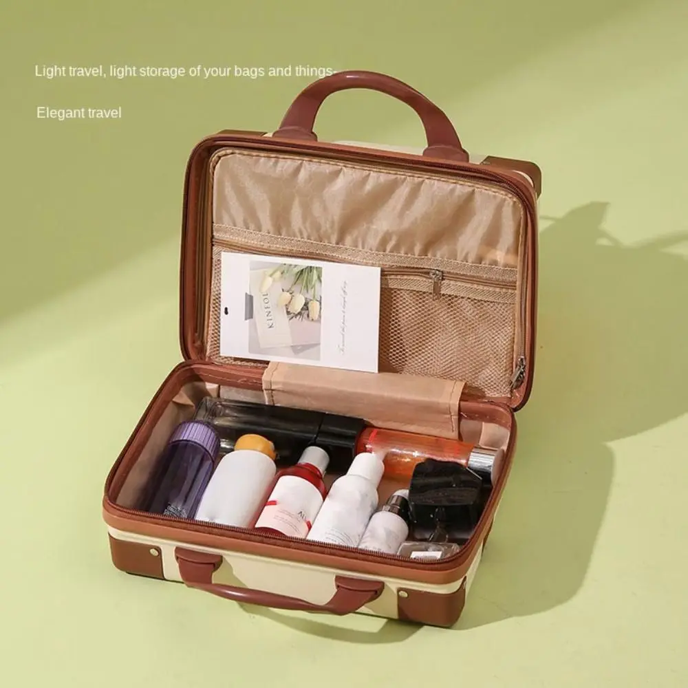 14 inch Mini Travel Suitcase Cosmetic Box Hand Luggage Organizer Case Small Password Box Boarding Case