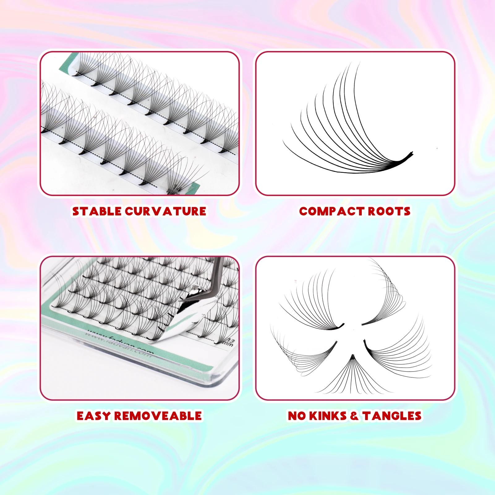 FADVAN Premade Fan Eyelashes 3D/5D/6D/8D/10D/12D/16D/20D/30D Eyelash Extension Wispy Natural Soft Volume Lashes
