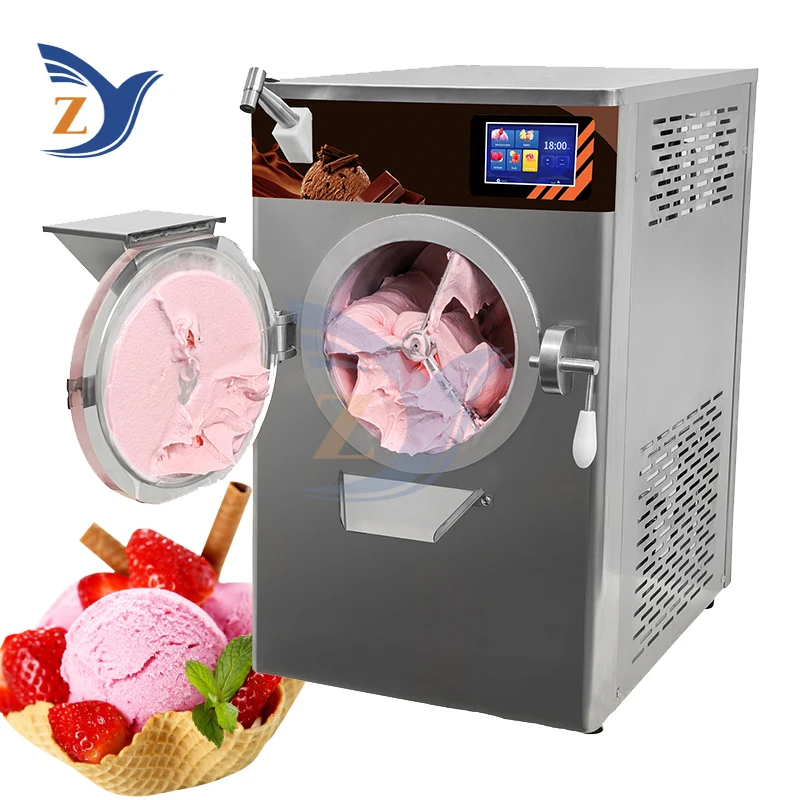 

Hard Ice Cream Maker Machine Table Type ZY-38-2 Commercial 3000W Production Equipment Milk Tea Shop Automatic 60L/H Restaurant