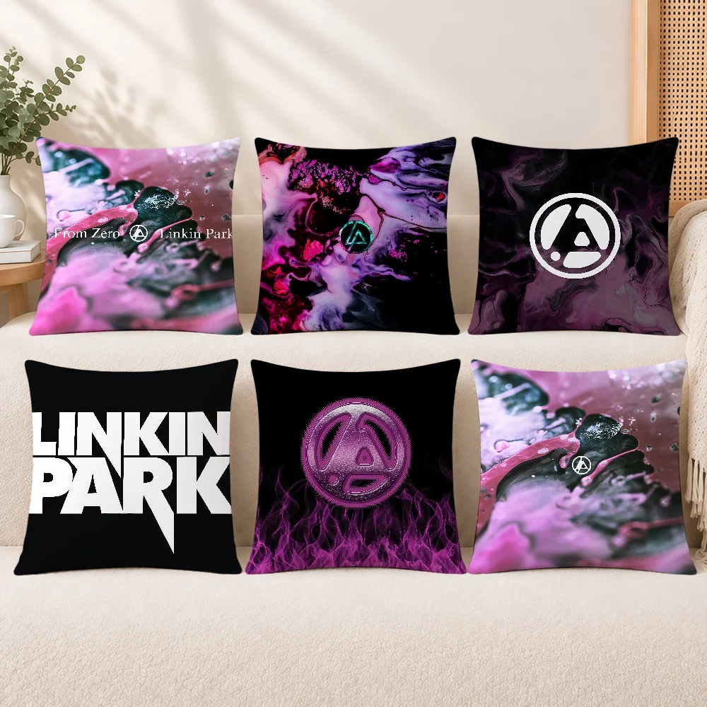 L-LinkinS-ES P-ParkS-ES BAND Cushion Cover Decorative Throw Pillow Modern Square Romantic Couch Sofa Bed Car