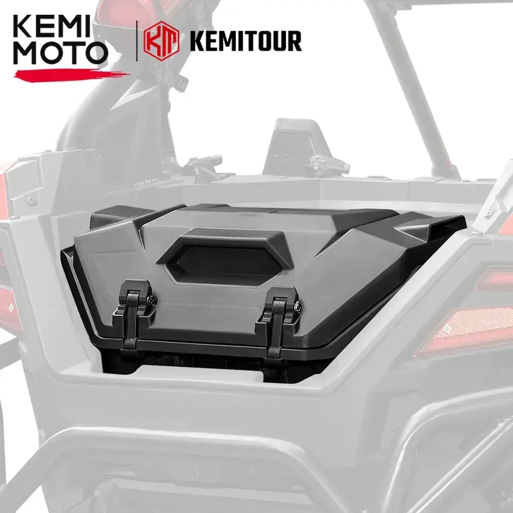 

KEMIMOTO #2883752 42QT Storage Cargo Box Compatible with Polaris RZR PRO XP /4 Turbo R /4 2020-2025 Gear Tool Box with 2 Latches