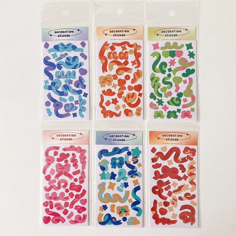 

Бумажные ленты для ежедневника и наклейки для скрапбукинга DIY, цветные, в стиле ретро, 1 лист