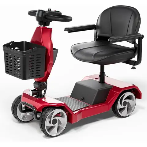 Foldable Mobility Scooters for Seniors, 4 Wheel Lightweight Mobility Scooters for Adults, Powered Electric Wheelchair