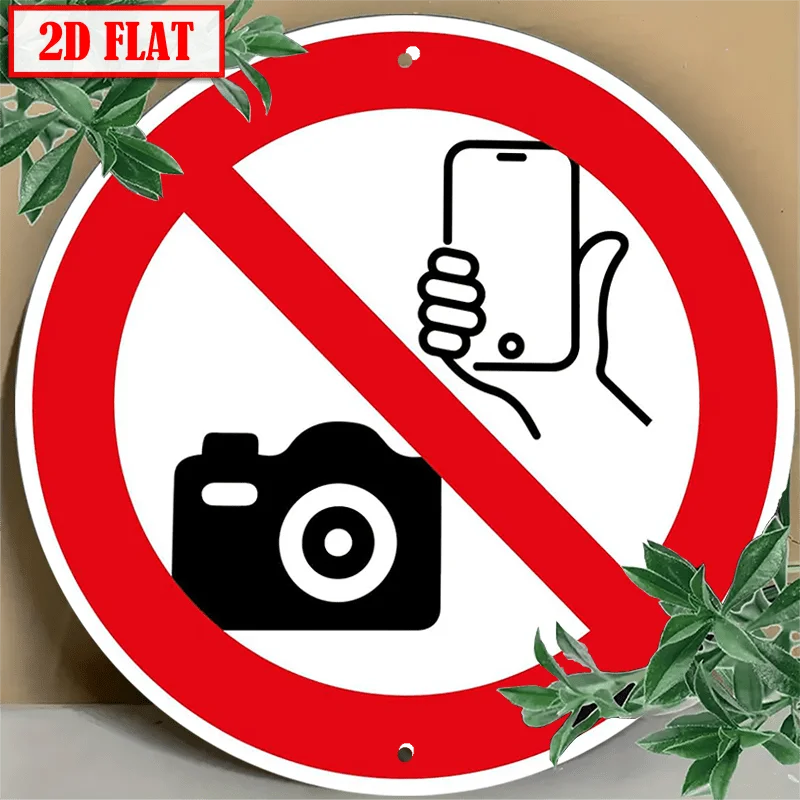 2D planar, 2D circular wooden photoless sign - Classic wall-mounted indoor/outdoor data sign