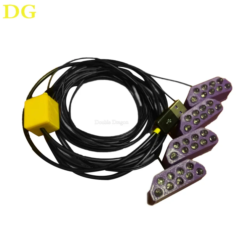 4 PCS Light Gun Infrared Positioning Purple Version Multi-angle Compensation Positioning for Wii Controller Dolphin Simulator