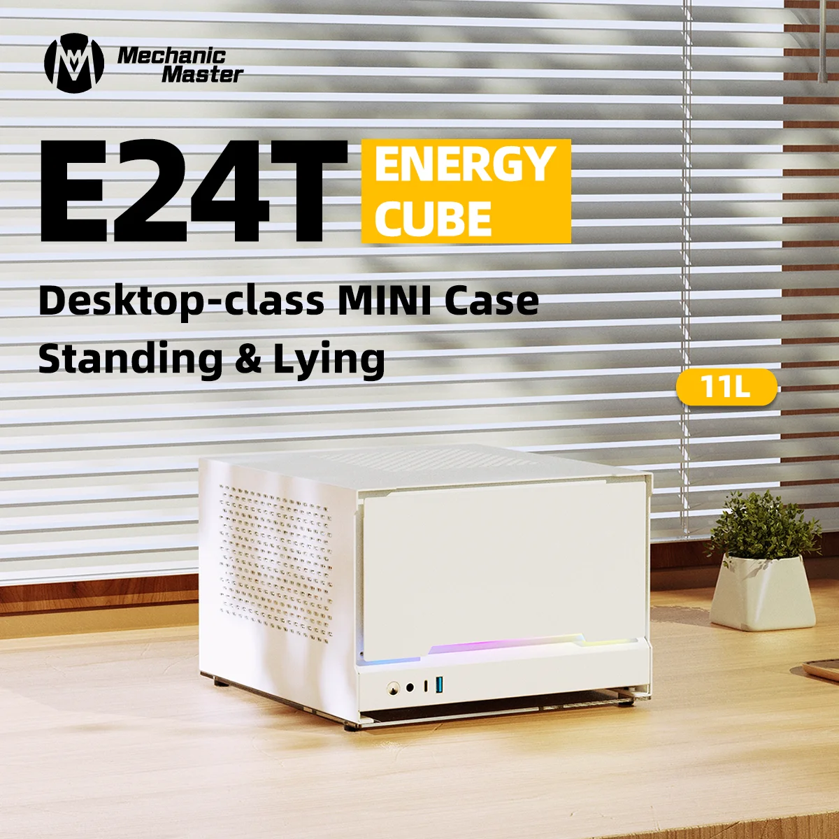 Chassis a4 Portátil de Alumínio Caixa Mini Itx Classe Desktop Gpu Reto 255 mm E24t Energy _ 11l