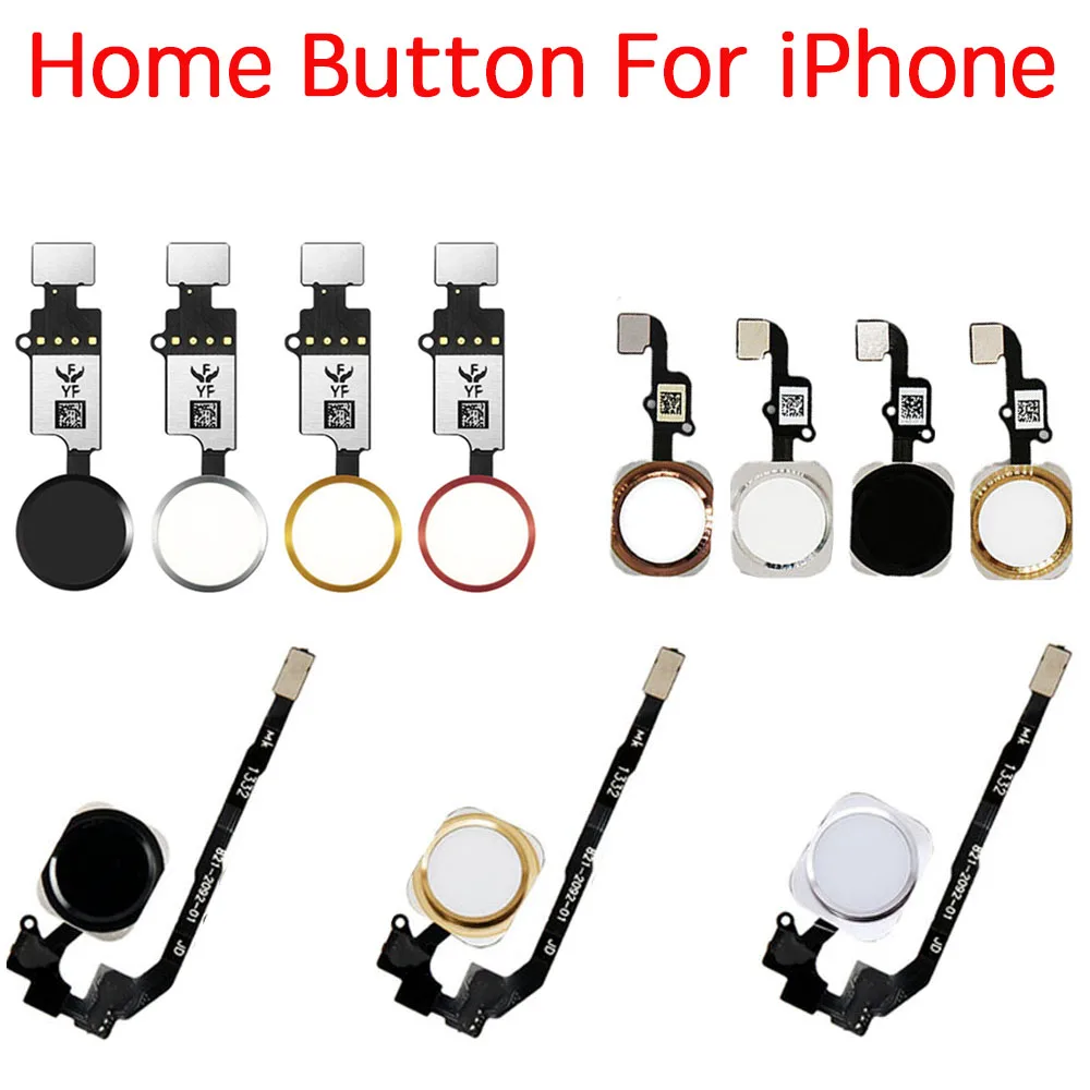 

Home Button Key With Flex Cable For iPhone 5 5C 5S 6 6Plus 6sPlus 7 7Plus 8G 8 Plus Homebutton Assembly