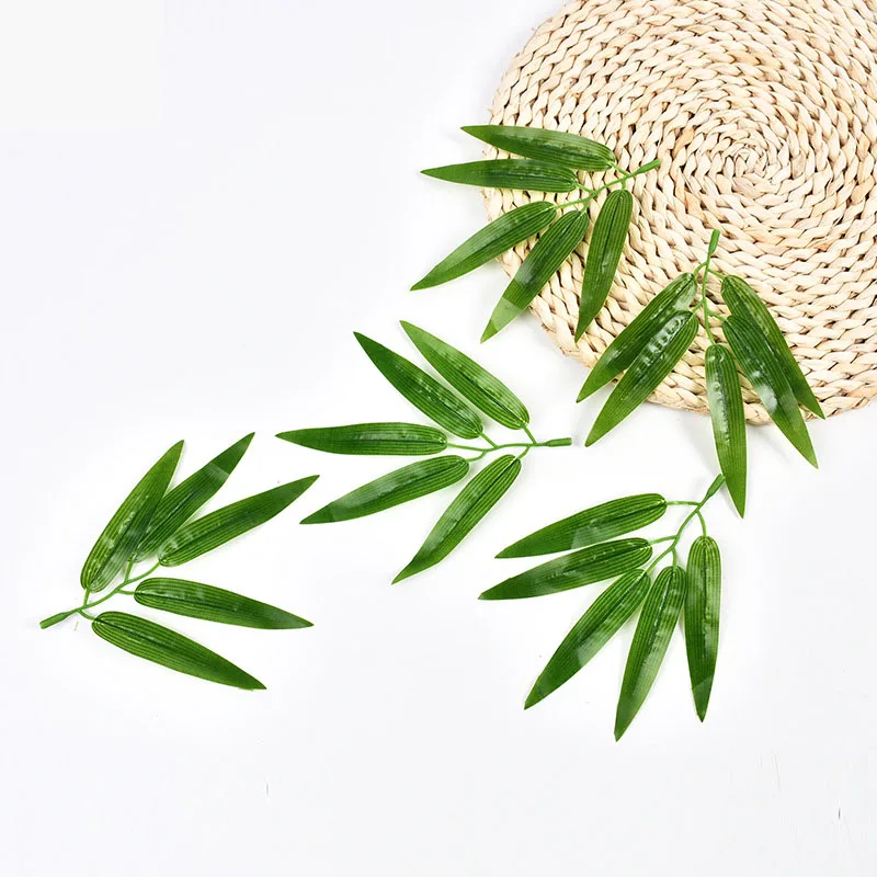 

Simulated Five Leaf Bamboo Glue Bamboo Leaves Fake Bamboo Bamboo Grove Decorative Texture Bamboo Leaves Outdoor Decoration