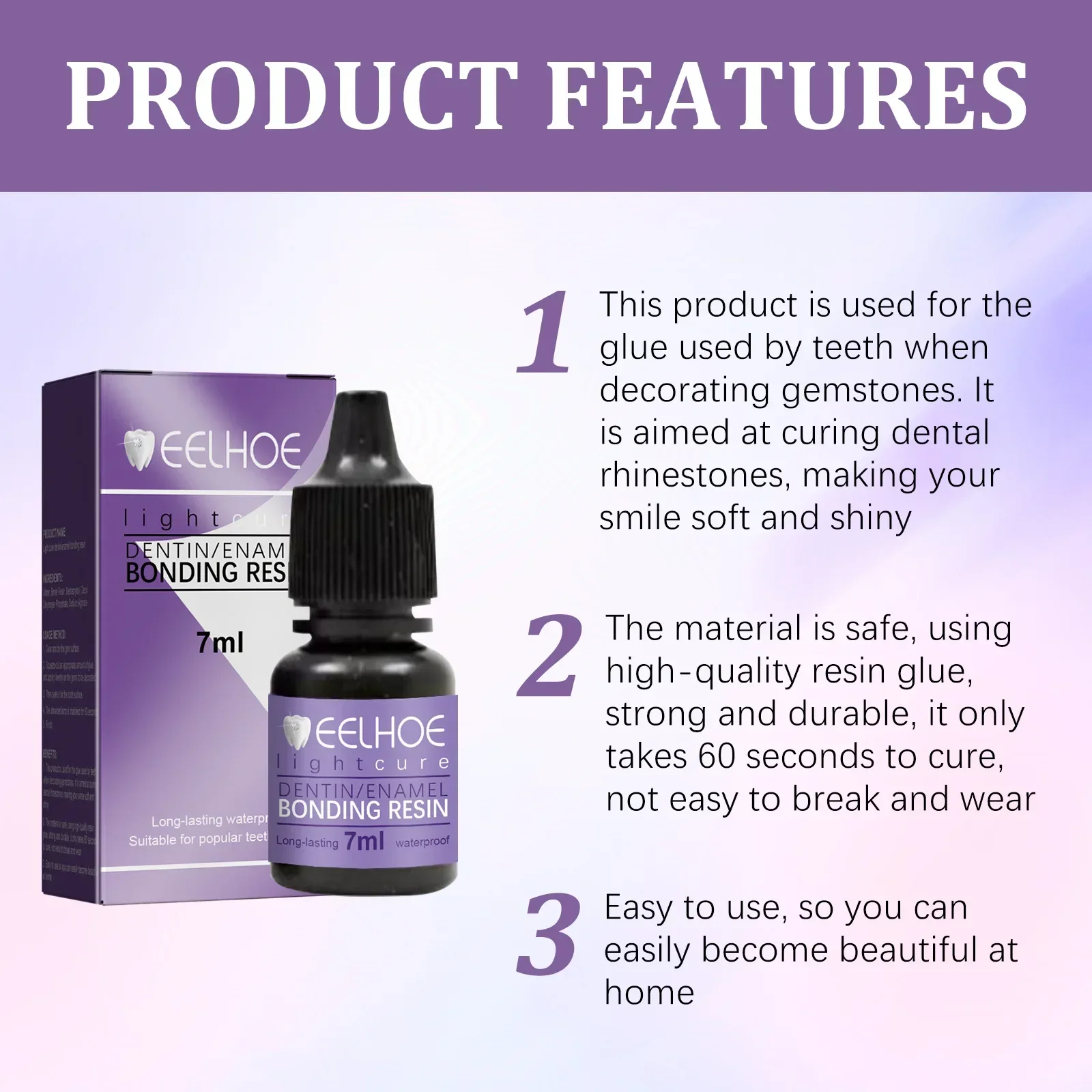 Tooth Gem Glue Dental Adhesive for Tooth Gems Kit Glue Teeth Crystal Jewelry Sturdy Tooth Jewelry Orthodontic Gel