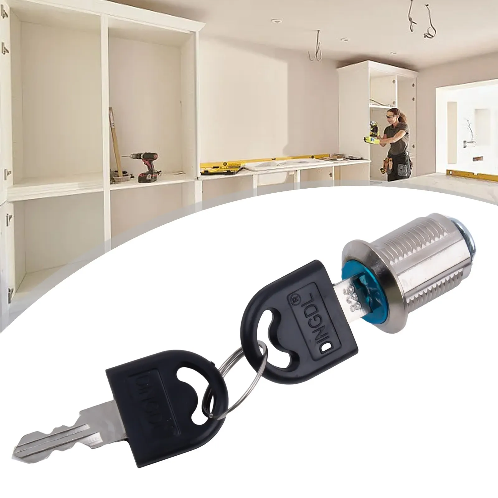 Cam Lock Security Lock 16-30mm Cam Lock With Keys Door Cabinet Mailbox -Drawer Cupboard-=-= Padlock Security Locks Door Hardware