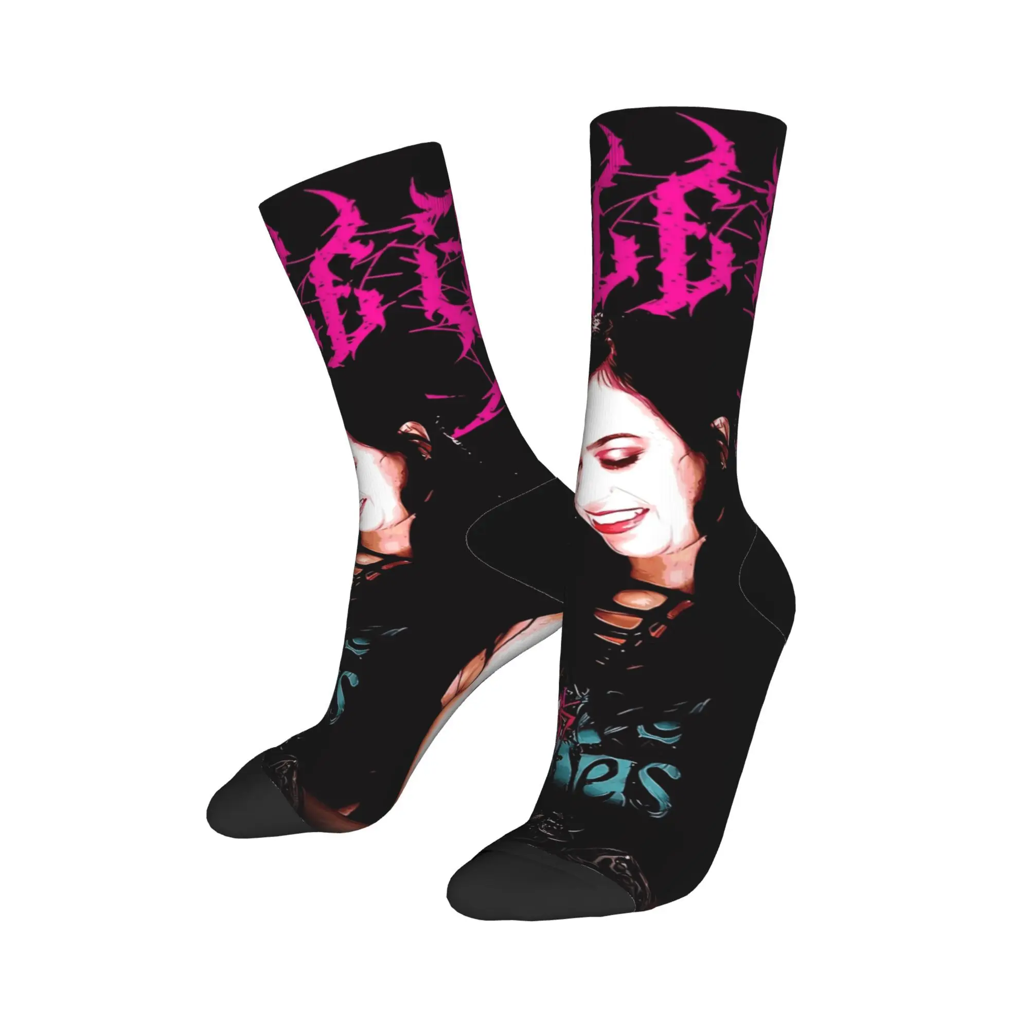 AJ Lee المصارعة Divas جوارب الجوارب غير رسمية الرجال الجوارب المريحة الربيع سكيت مطبوعة عدم الانزلاق الجوارب هدية