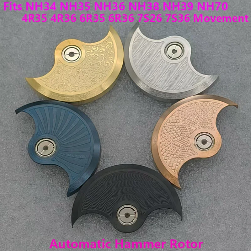 

Mod NH35 NH36 Automatic Hammer Rotor Fits NH34 NH36 NH38 NH39 NH70 4R 6R 7S NH35 Movement Pendulum Weight Watch Mechanical Refit