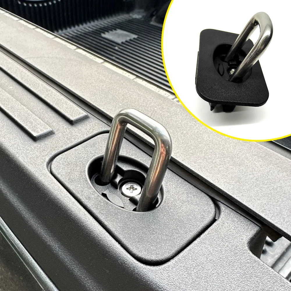 

4Pcs Retractable Truck Bed Tie Down Anchors Flush Fit 35° Degree Angle For Ford F150 2015-2020 F250 F350 & F450 2017-2020 Trucks