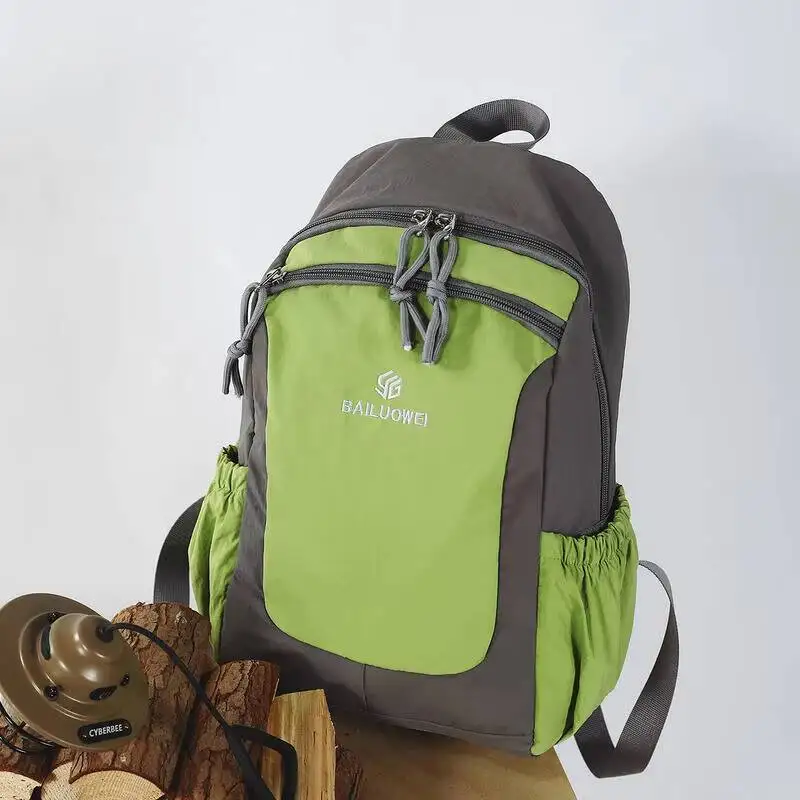 

Nylon Lightweight And Simple Dual-shoulder Backpack Outdoor Leisure Fitness Travel Hiking Cycling Backpack Waterproof Hiking Bag