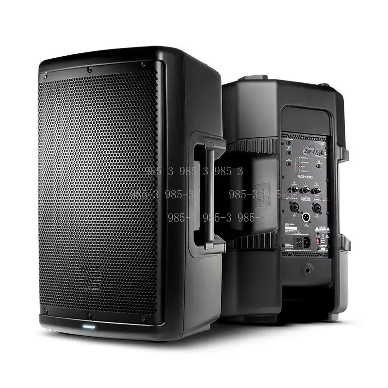 Professional active square DJ stage sound 15-Inch 880-watt home theater audio plastic full-range amplifier speaker