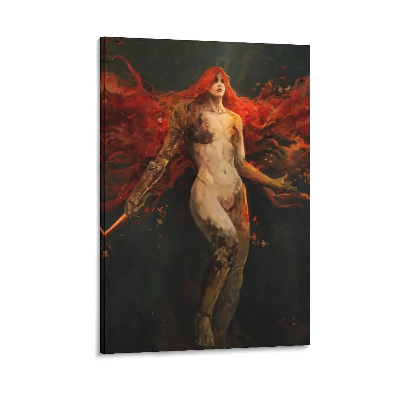 

Scarlet Bloom Canvas Painting Luxury living room decoration posters for wall home decors accessories Decoration wall