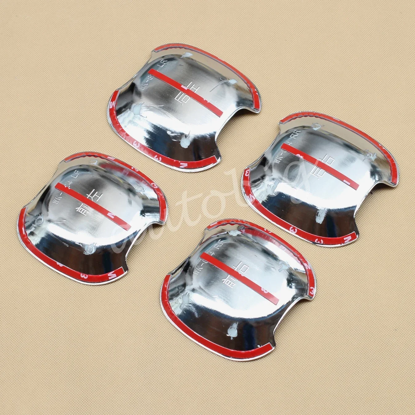 Chrome Door Handle Protector Cup Surrounds Accessories For Toyota Alphard Vellfire 2016-2021