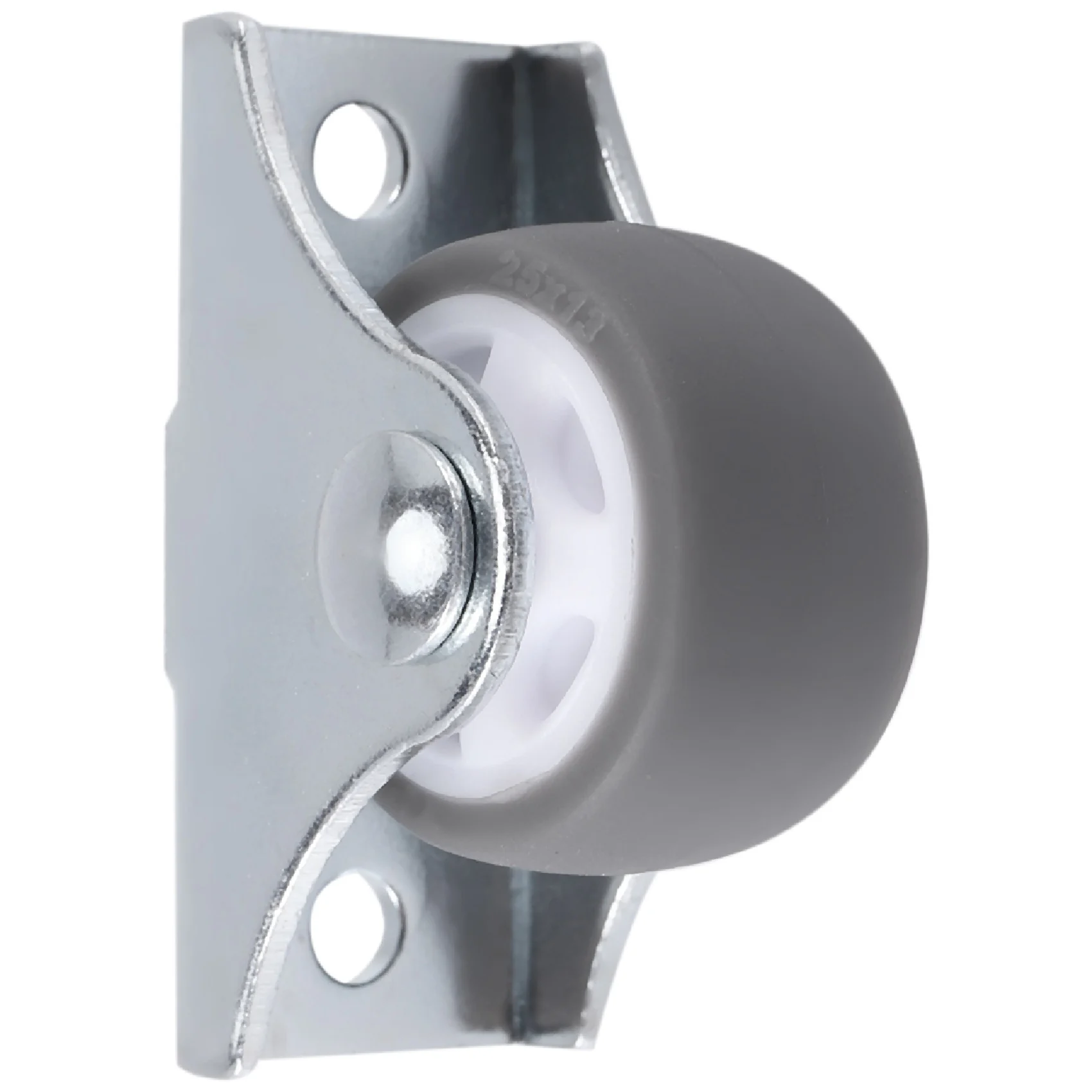 8PCS TPE Caster Wheels Duty Fixed Casters With Rigid Non-Swivel Base Ball Bearing Trolley Wheels Top Plate 1 Inch-[A22I Store]