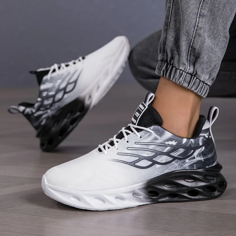 

YRZL Tennis Men Shoes Lightweight Breathable Sneakers Summer Sports Shoes Comfortable Walking Shoes Non Slip Training Footwear