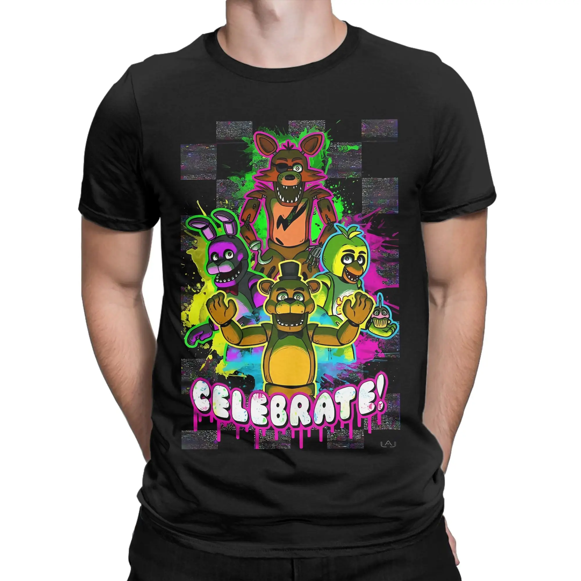 fFnaf Security Breach Funny 100% Cotton T-Shirt fFNAF Tops Tees For Men