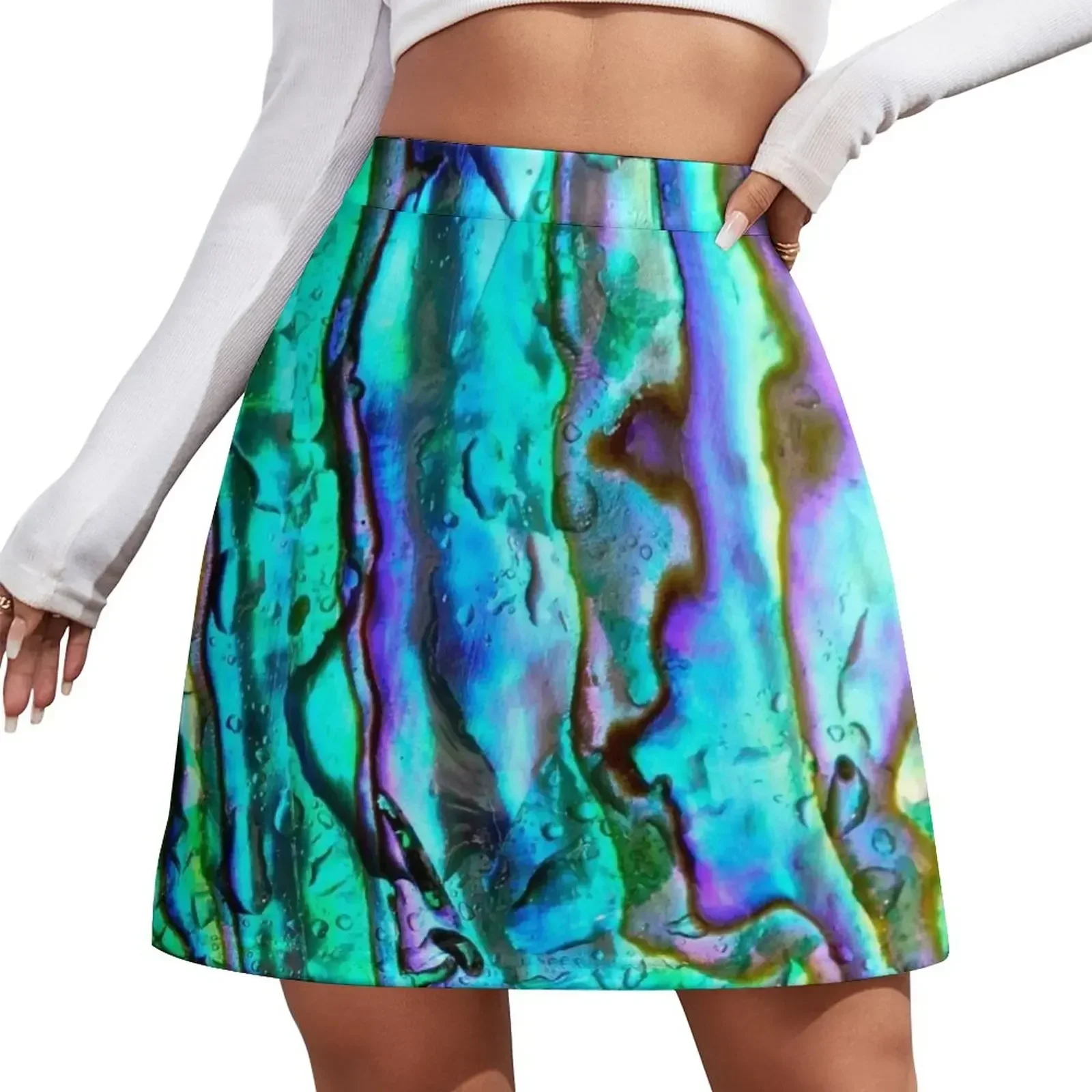 

Abalone Shell Mini Skirt korean fashion Skirt satin japanese fashion sexy short mini skirts