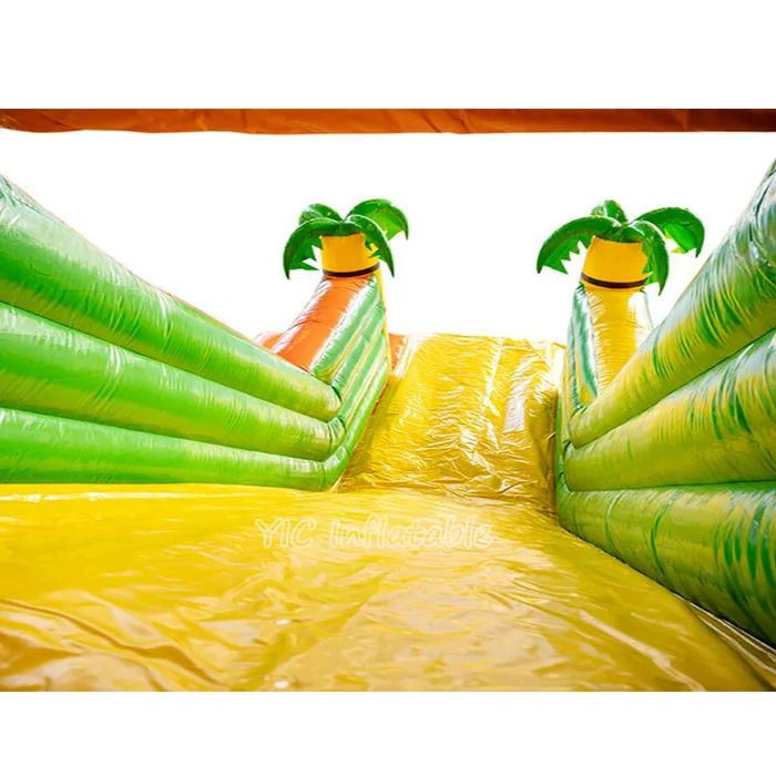 Commercial Palmtree Gorilla Inflatable Wet Dry Slide Inflatable Bounce House Dry Slide Giant Bouncy Castle Slide For Kids