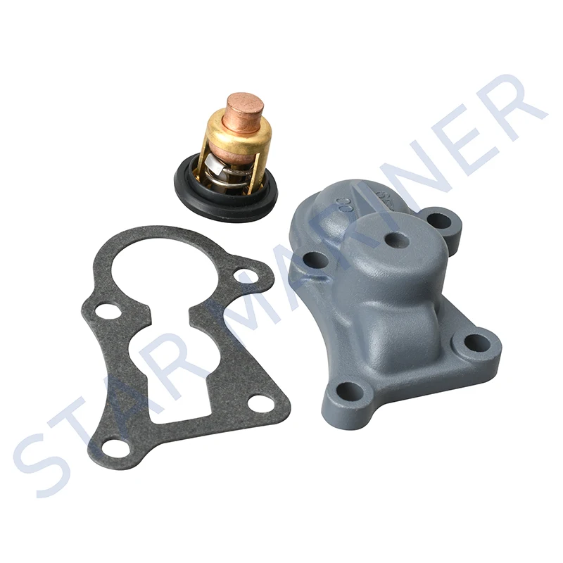 6E9-12413-00-1S Thermostat Cover Kit For Yamaha Outboard Motor 40HP 6E9-12413 6E9-12414 6E5-12411-00 Aftermarket Parts