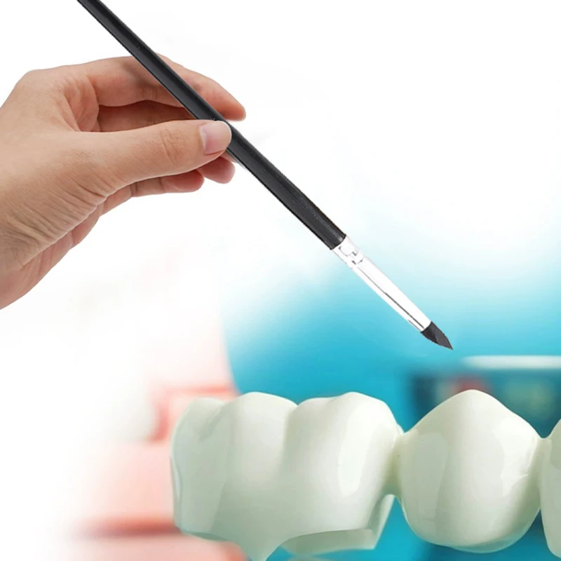 5Pcs Dental Resin Shaping Brush Pens Silicone Nails Art Brushes Various Size Dentistry Composite Cement Porcelain Teeth