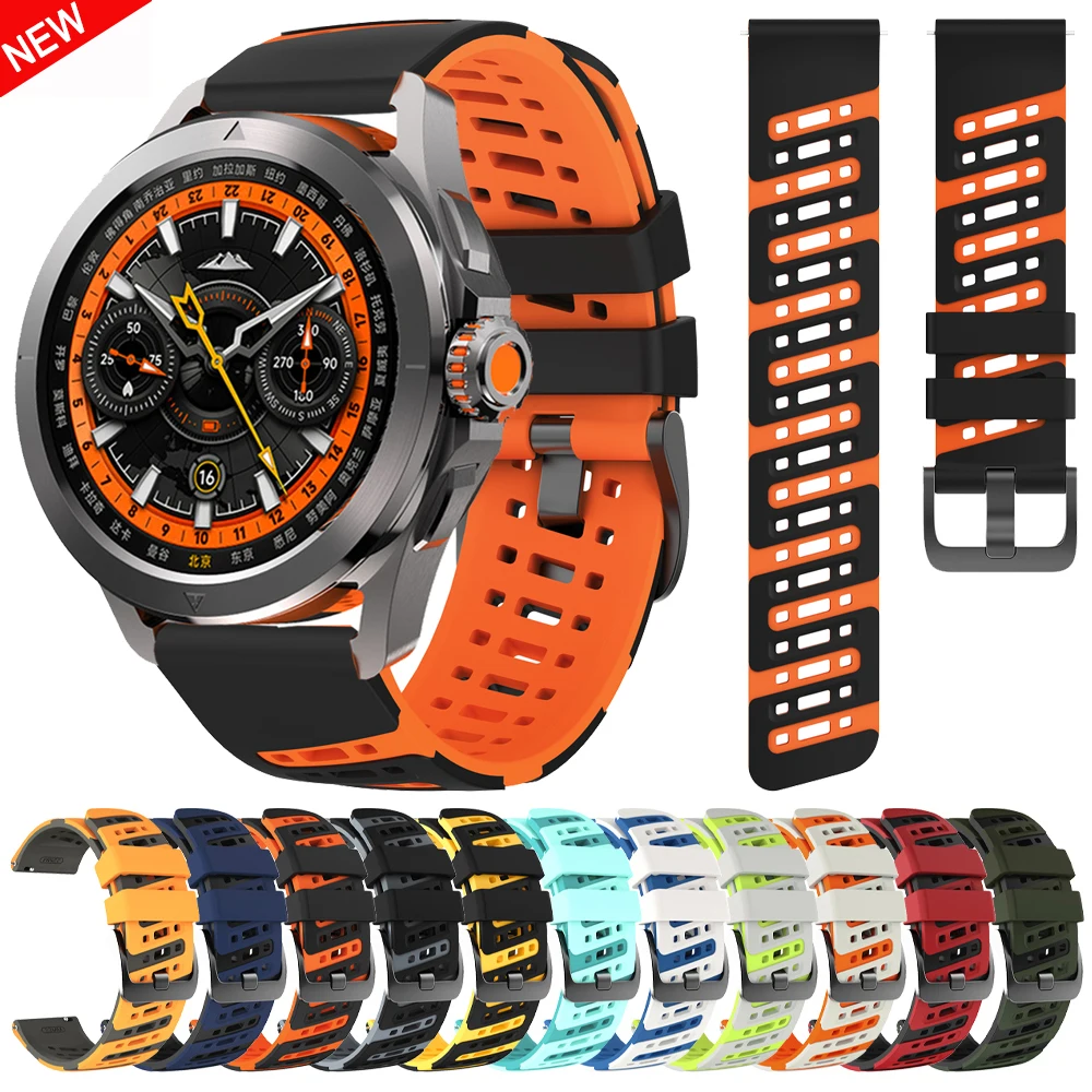 22mm Watch Strap For Xiaomi Mi Watch 5 S5 S4 Sport S3 S2 S1 Pro Color 2 Silicone Bracelet For Amazfit BALANCE 2 Band Accessories