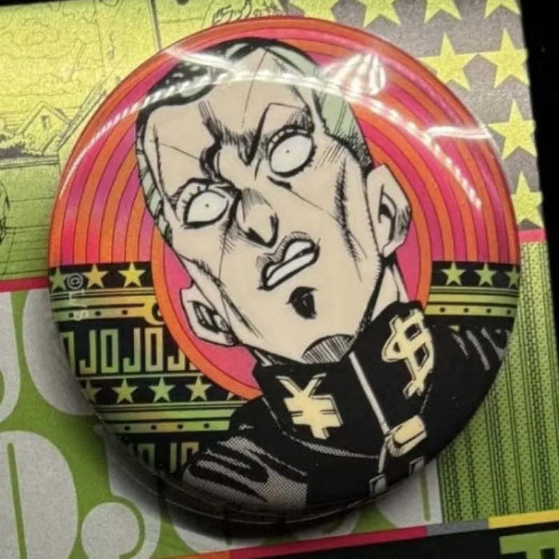 

4PCS JOJO's Bizarre Adventure Higashikata Josuke Kira Yoshikage Rohan Kishibe Badge Brooch Collectible