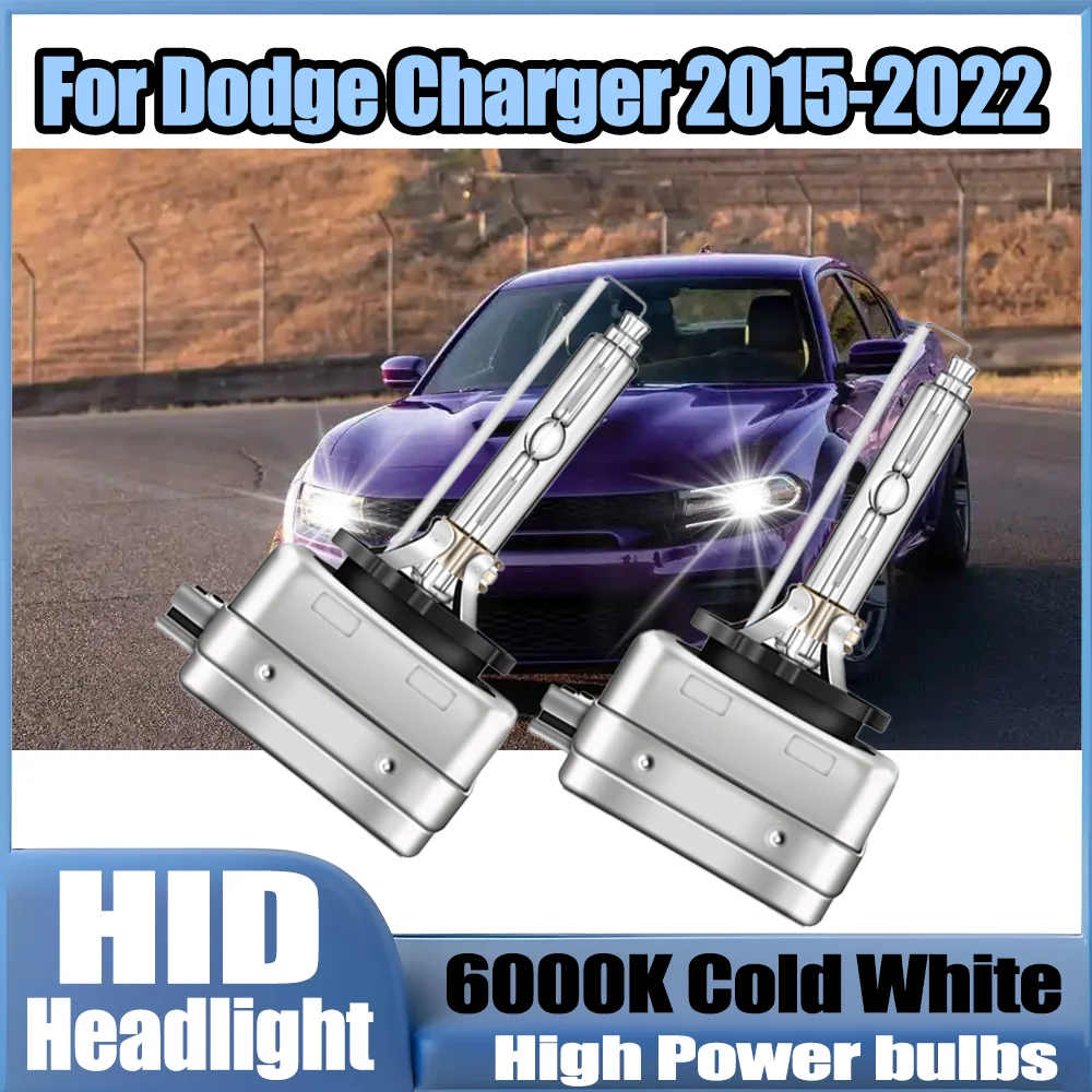 

2PCS 20000LM HID Xenon Headlight 6000K Super White Plug And Play 12V 24V Car Lights D3S Xenon Lamps For Dodge Charger 2015-2022